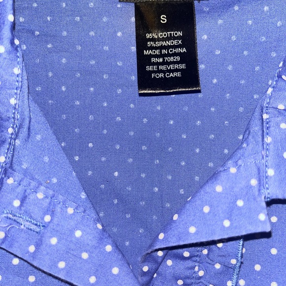 RUE21 Top, Blue/White, Size Small - Picture 4 of 6